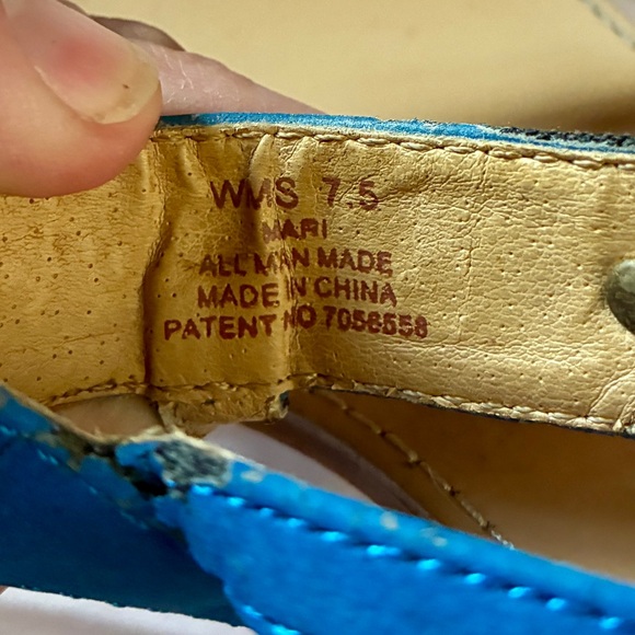 Report Gold and Blue Women's Sandals - Picture 5 of 5